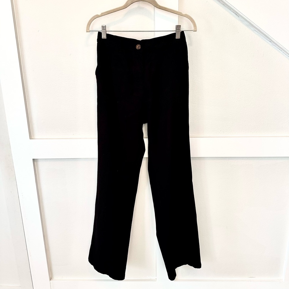 Love Tree Linen Blend Pants Black size S